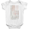 Vintage Usa Flag Baby Onesie