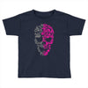 two coloured skull Toddler T-shirt