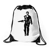 the road warrior Drawstring Bags
