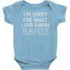 burpees workout Baby Onesie