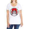 skull woman Ladies Curvy T-Shirt