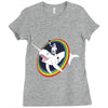 narwhal rainbow stormtrooper Ladies Fitted T-Shirt