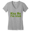 kiss me i'm irish Women's V-Neck T-Shirt