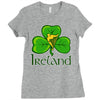 ireland shamrock Ladies Fitted T-Shirt