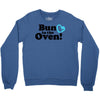 Bun in the Oven with Heart Baby Boy Crewneck Sweatshirt