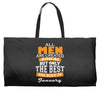 all men are created equal but only the best are born in january Weekender Totes