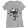 skateboard truck Ladies Fitted T-Shirt