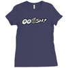 ooosh mens funny turbo car Ladies Fitted T-Shirt