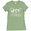 cream rock band punk Ladies Fitted T-Shirt