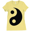 yin yang Ladies Fitted T-Shirt