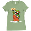 michelangelo's pizza Ladies Fitted T-Shirt