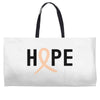 Hope Uterine Cancer Awareness Weekender Totes