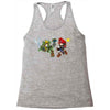 mario vs link Racerback Tank