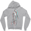 ride in 3d Zipper Hoodie