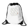 guns and swords and tacos Drawstring Bags