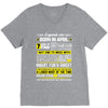 Legends Are Born In April V-Neck Tee