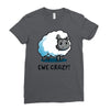 ewe crazy Ladies Fitted T-Shirt