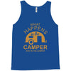 what happens in camper stays in camper vintage style camp funny Tank Top