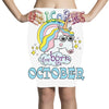 unicorns are born in october cute unicorn Pencil Skirts