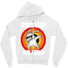 too hip to hop dabbing bunny easter Zipper Hoodie