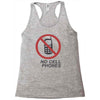 no cell phones Racerback Tank
