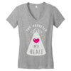 you abducted my heart Women's V-Neck T-Shirt
