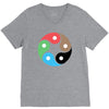 zentao symbol as evolution of the tao (yin yang) V-Neck Tee
