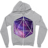 d20 galaxy Zipper Hoodie