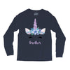 birthday unicorn family series brother Long Sleeve Shirts