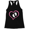 Baby Girl with Heart Any Name Customized Racerback Tank
