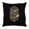 driver picks the music Throw Pillow