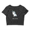 stabby the unicorn Crop Top