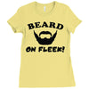 mens beard Ladies Fitted T-Shirt