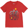 camp fire V-Neck Tee