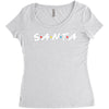 santa of the friends parody Women's Triblend Scoop T-shirt