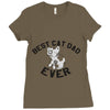 best cat dad ever Ladies Fitted T-Shirt