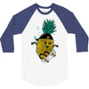 pineapple skateboarding 3/4 Sleeve Shirt