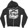 girl smoking a blunt Zipper Hoodie