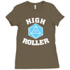high roller 20 sided die Ladies Fitted T-Shirt