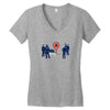 map marker death Women's V-Neck T-Shirt