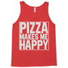 pizza makes me happy Tank Top