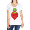 Kermit Strawberry Ladies Curvy T-Shirt