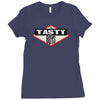 tasty boys Ladies Fitted T-Shirt