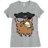 pirates face Ladies Fitted T-Shirt