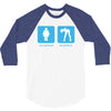 your girlfriend my girlfriend mens funny t shirt 3/4 Sleeve Shirt