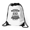 Super Cool Gigi Of A Freaking Awesome Grandson Drawstring Bags