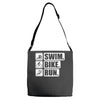 v6 swim bike run Adjustable Strap Totes