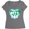 World's Best Dad Looks Like Women's Triblend Scoop T-shirt