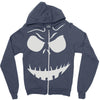 evil scary pumpkin face Zipper Hoodie