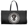 white and black Weekender Totes